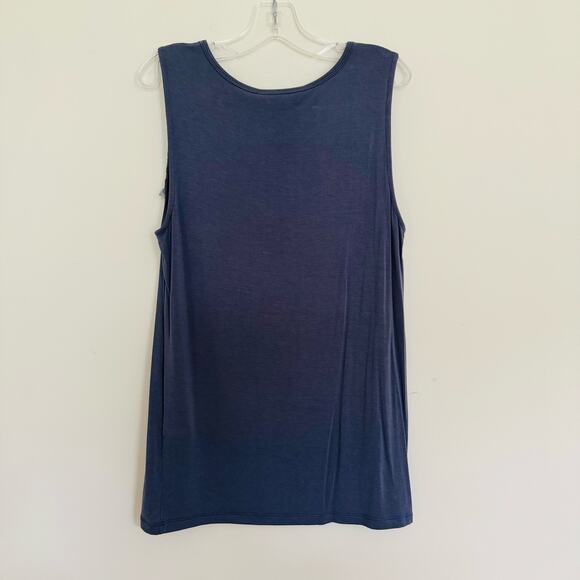 Banana Republic Womens Lace Smokey Blue Gray Sleeveless Tank Top Size XS - Picture 8 of 11